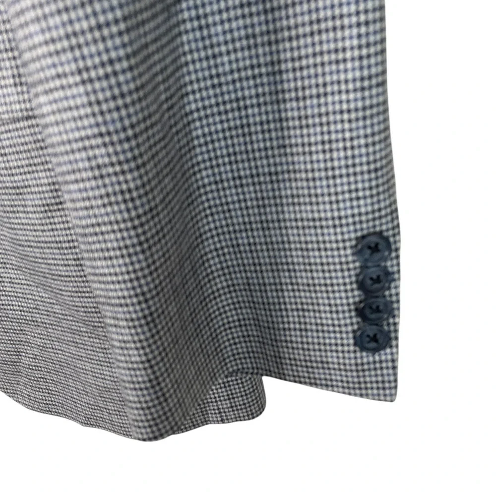 Joseph Abboud 100% Silk Houndstooth Blazer Jacket 42L 2‎ Button Double-Vented